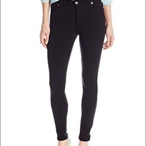 7 for all Mankind black “the high waist skinny”